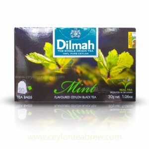 Dilmah Ceylon pure mint flavored black tea bags