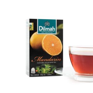 Dilmah Ceylon black Tea bags with natural mandarin extracts