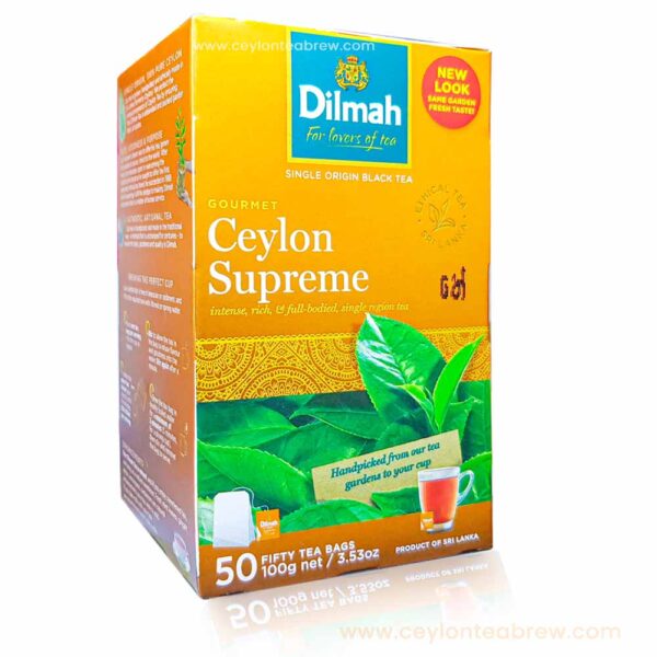 dilmah Ceylon black tea supreme tea 50 bags