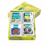 Dilmah Ceylon 4 varieties naturally Flavored tea foil wrapped bags for gift 4