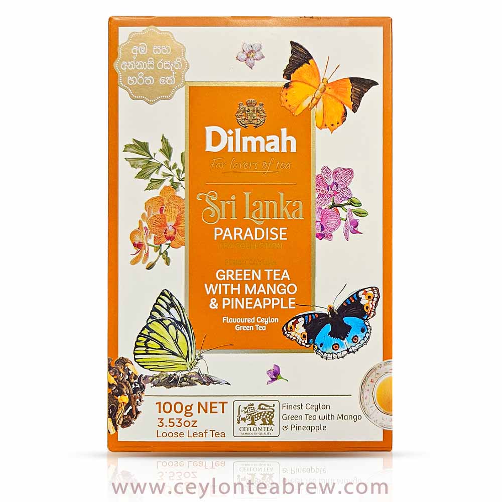 Dilmah Ceylon Green tea with natural pineapple and mango flavor Dilmah Ceylon Green tea with natural pineapple and mango flavor