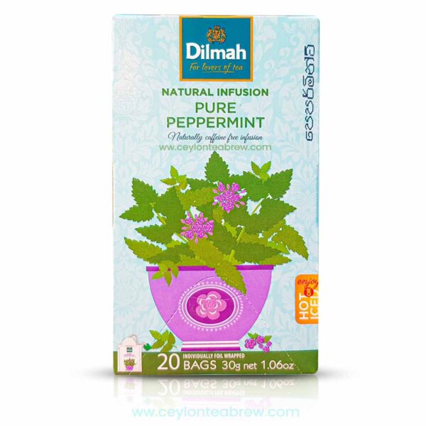 Dilmah Ceylon Natural Peppermint tea focus tea