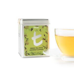 Dilmah Ceylon green tea with jasmine flowers loose leaf tea
