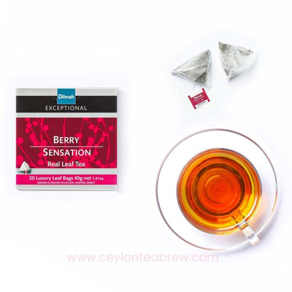 Dilmah Exceptional Berry Sensation luxury leaf tea bags