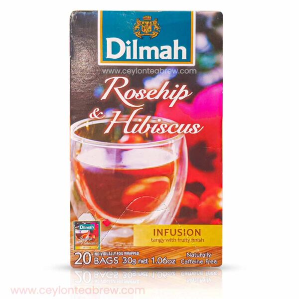 Dilmah Natural Rosehip & Hibiscus tea bags 1