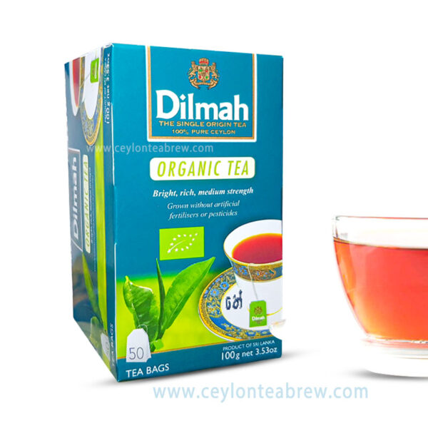 Dilmah Pure Ceylon Organic medium strength black tea bags