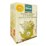 Dilmah mango ginger nad turmeric flavored tea