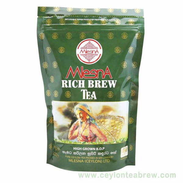 Mlesna Ceylon rich brew tea high grown BOP loose tea