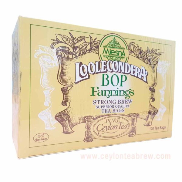 Mlesna Loolecondera Bop fannings strong brew tea bags