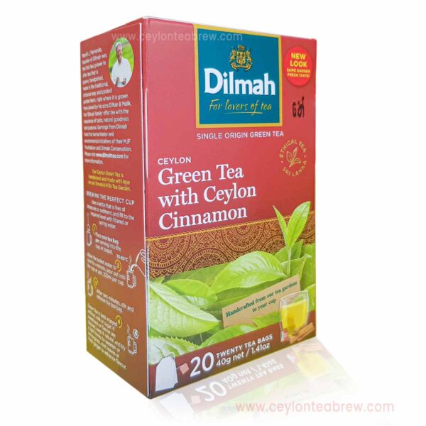 Pure Ceylon Green Tea bags with Ceylon Cinnamon extracts