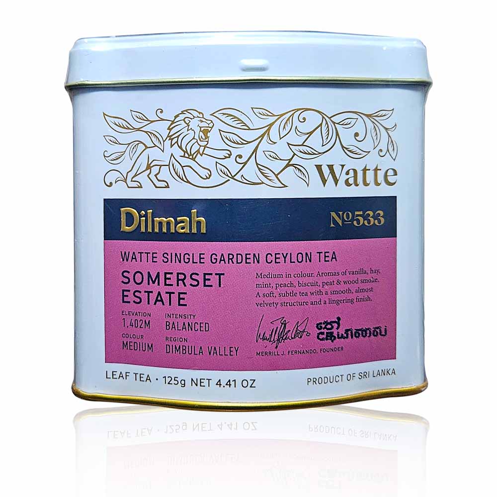 dilmah Somerset Estate Watte Ceylon Black loose Tea caddy