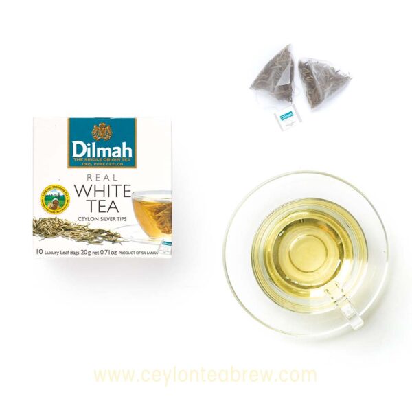 Dilmah Ceylon medicinal white tea silver tips tea bags