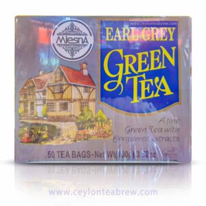 Mlesna Ceylon Earl grey green tea bags with bergamot extracts
