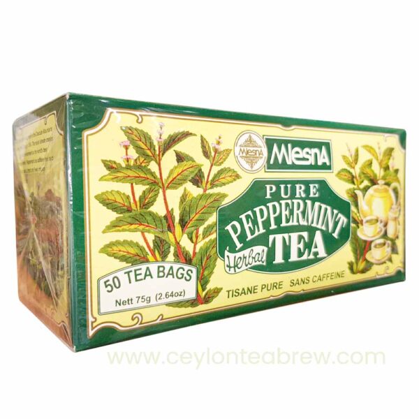 Mlesna Ceylon Pure Peppermint tea tisane pure sans caffeine free