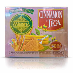 Mlesna Ceylon black tea bags with natural cinnamon extracts
