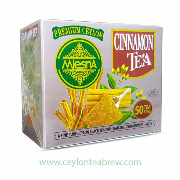 Mlesna Ceylon black tea with natural cinnamon extracts 50 tea bags