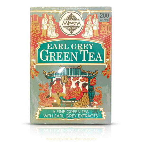 Mlesna Ceylon earl grey green tea leaf tea 200g