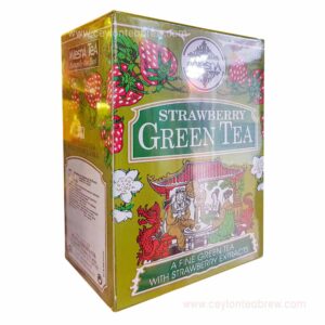 Mlesna Ceylon green leaf tea with strawberry flavor