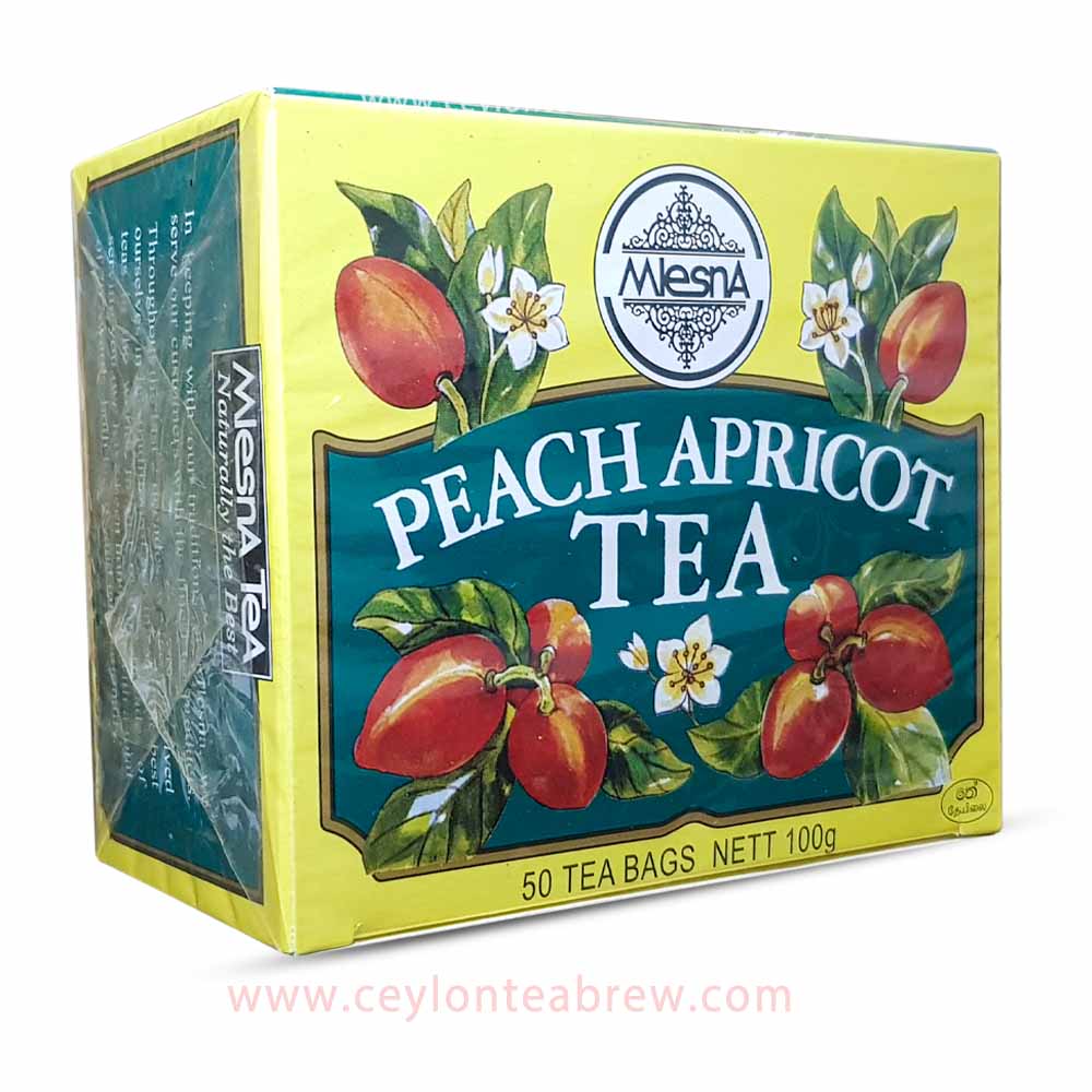 Mlesna Ceylon tea with peach apricot extracts tea bags