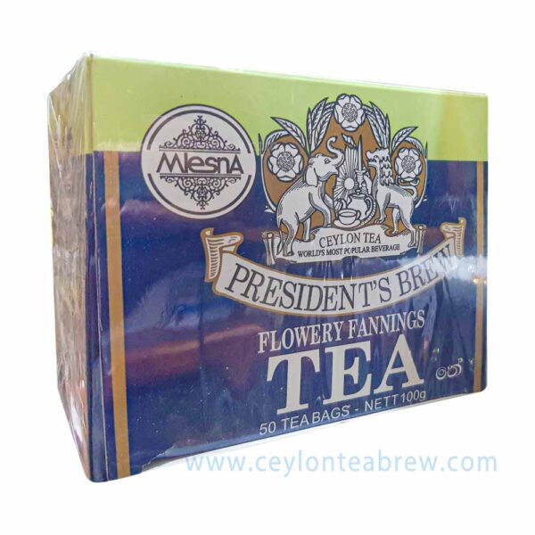 Mlesna Ceylon president's brew flowery fannings tea bags