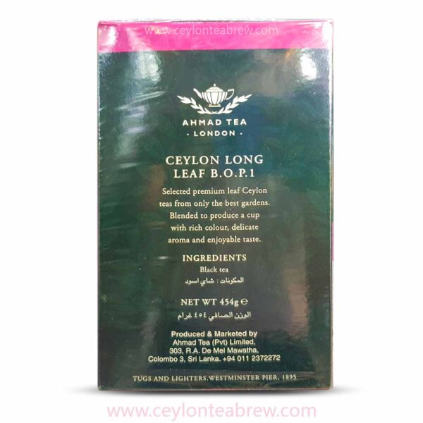 Ahmed Tea London Ceylon Long leaf tea black B O P 1 4