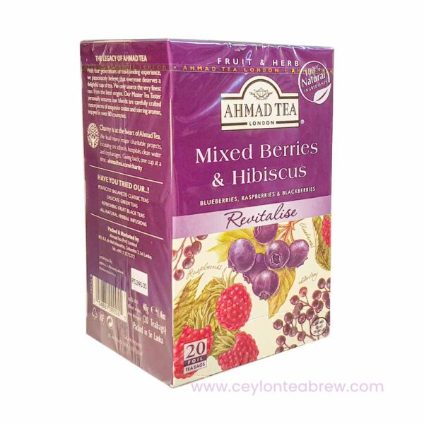 Ahmed Tea London Mixed berries and hibscus flavored tea 3