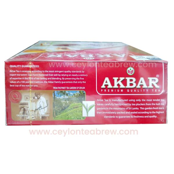 Akbar Ceylon Pure premium black tea bags antioxidant tea 100 bags