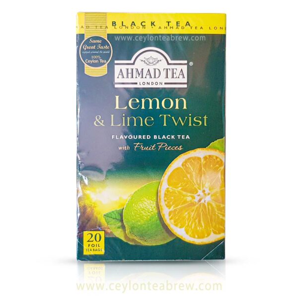 Almed tea London Lemon and Lime flavored tea bags 1