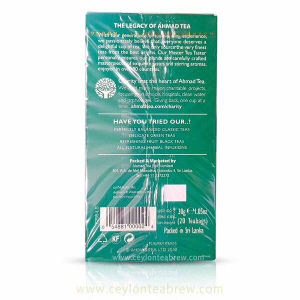 Almed tea London Peppermint and Lemon flavored tea bags 3