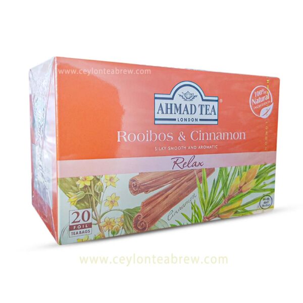 Almed tea London Rooibos and Cinnamon silky smooth and aromatic tea bags 3