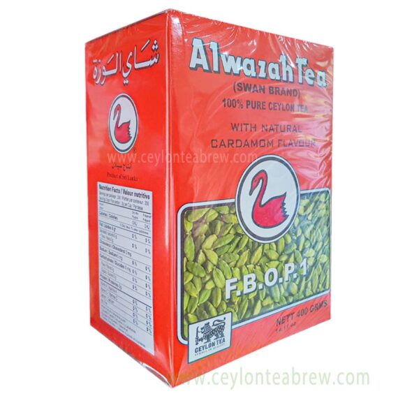 Alwazah Ceylon black tea with natural cardamom leaf tea 1