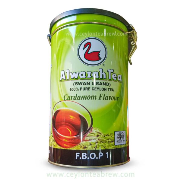 Alwazah Ceylon pure black leaf tea with cardamom