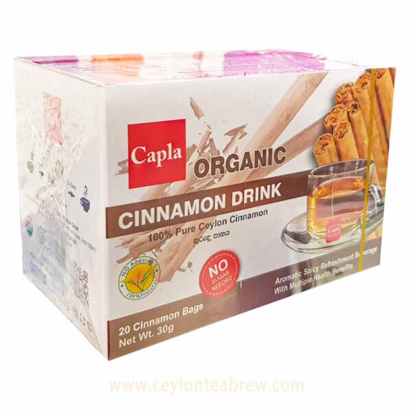 Ceylon pure cinnamon spicy herbal tea drink