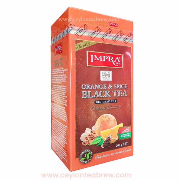 Impra Black large leaf black tea with Orange spice flavor 3