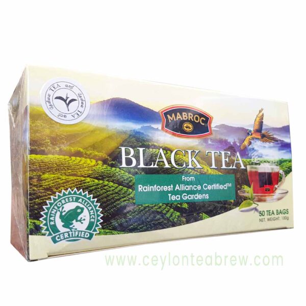 Mabrock Ceylon pure black tea bags antioxidant tea