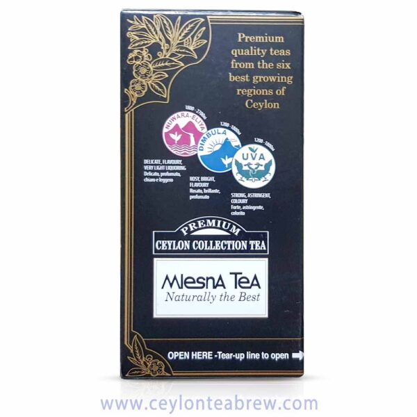 Mlesna Ceylon Black luxury tea bags Assorted Regional tea collection 1