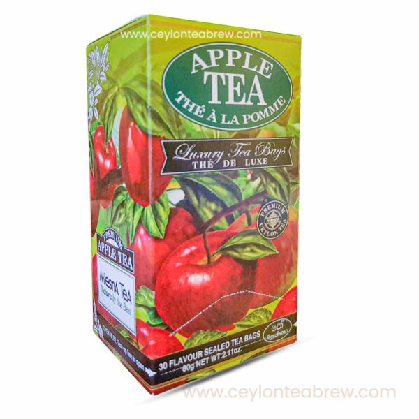 Mlesna Ceylon Black luxury tea bags with apple flavor