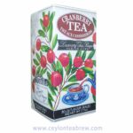 Mlesna Ceylon Black luxury tea bags with cranberry flavor