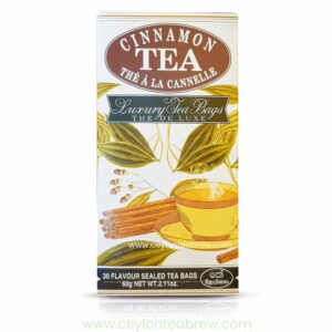 Mlesna Ceylon Black luxury tea bags with real cinnamon flavor