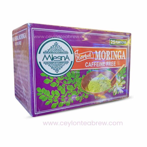 Mlesna Herbal Moringa tea drink caffeine free 1