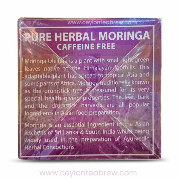 Mlesna Herbal Moringa tea drink caffeine free 2