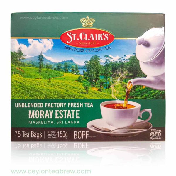 St Clairs BOPF Unblended fresh black tea bags from Mooray estate