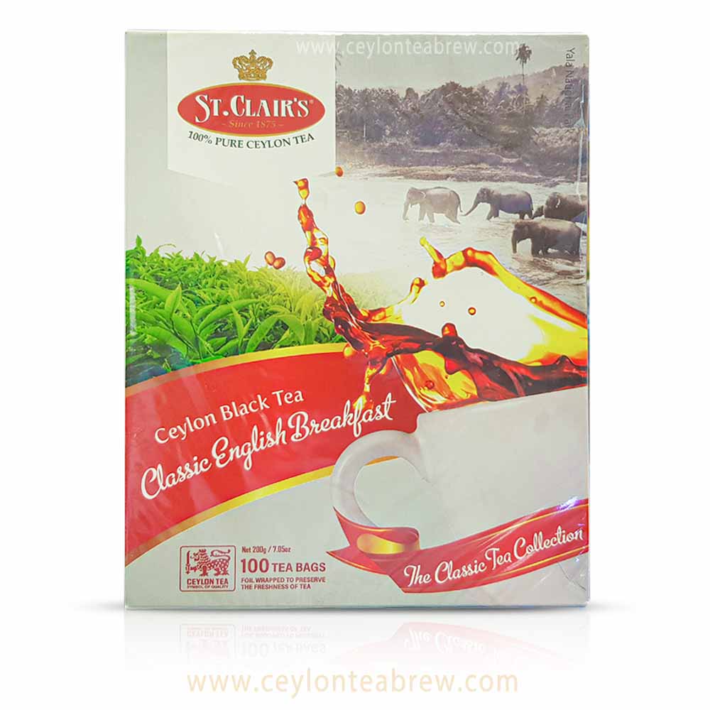 St Clairs Ceylon black tea English breakfast tea bags 100 2