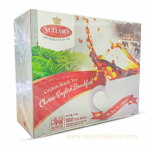 St Clairs Ceylon black tea English breakfast tea bags 100 3