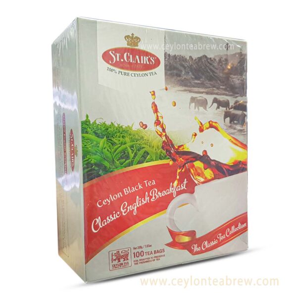 St Clairs Ceylon black tea English breakfast tea bags 100 4