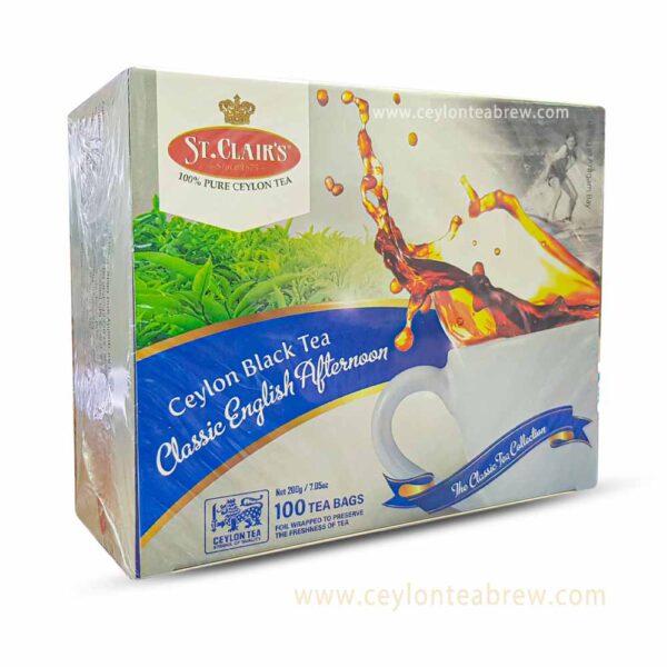 St Clairs Ceylon black tea classic English afternoon tea 100 bags