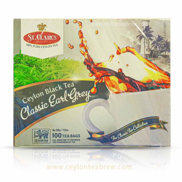 St Clairs Ceylon black tea classic earl grey tea bags 100 11