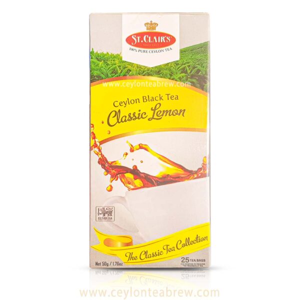 St Clairs Ceylon black tea classic earl lemon tea bags 25 1