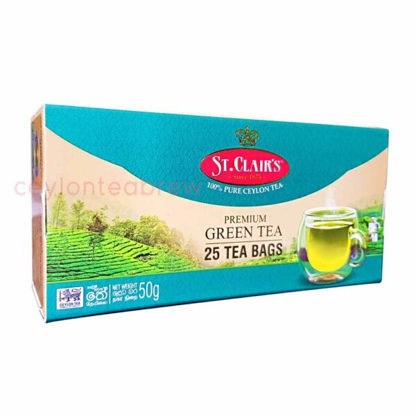 St clairs premium ceylon Green tea bags