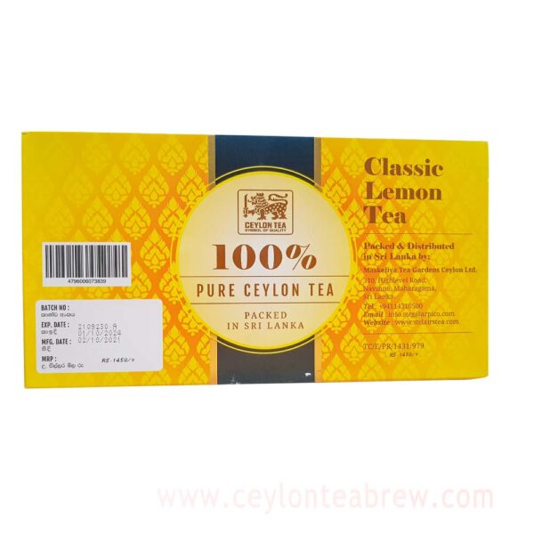 St. Clair's Ceylon Classic lemon tea bags 40g